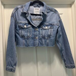 Garage Blue Cropped Jean Jacket Modern Denim